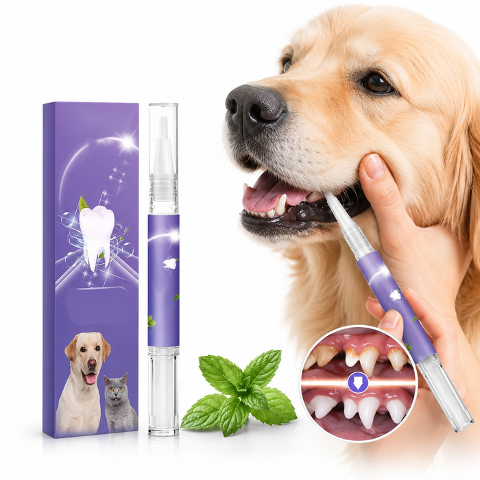 Pet Dental Cleaning Gel Pen for Dogs & Cats | Fresh Breath & Plaque Care