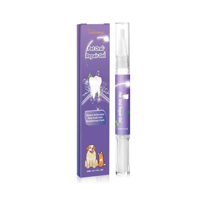 Pet Dental Cleaning Gel Pen for Dogs & Cats | Fresh Breath & Plaque Care
