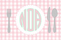 Pink Gingham Place Setting Placemat II