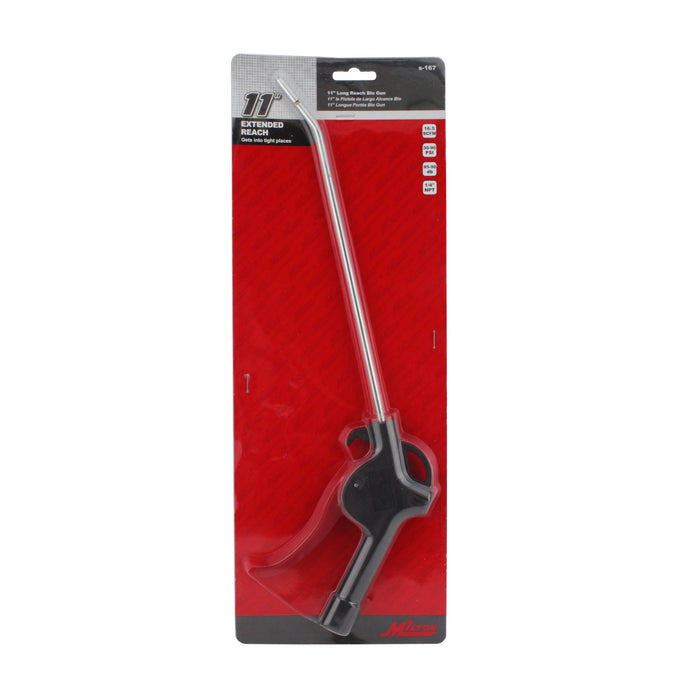 Pistol Grip Blow Gun, 10" Extended Reach Safety Tip (S-167)
