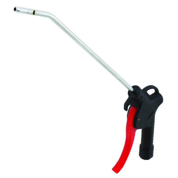 Pistol Grip Blow Gun, 10" Extended Reach + Starter Accessory Kit, 90 MAX PSI