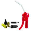 Pistol Grip Blow Gun + Starter Accessory + 3 Piece Adjustable Nozzle Kit, 90 Max PSI