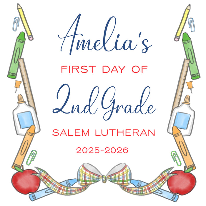 Primary Crest Back to School Sign