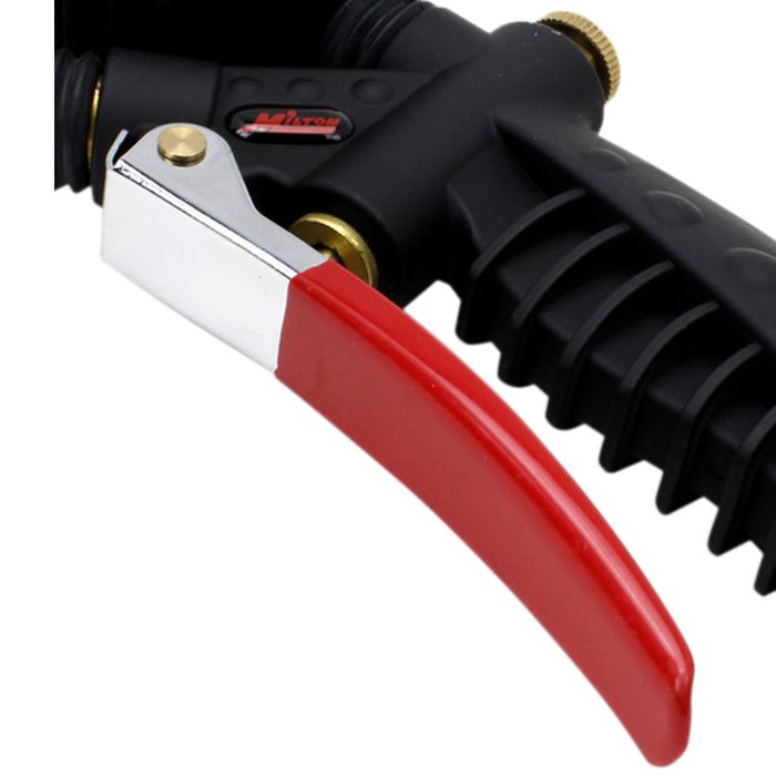 Pro Analog Tire Inflator/Pressure Pistol Grip Gauge, Ball Foot Air Chuck w/Clip, 36" Hose, 160PSI