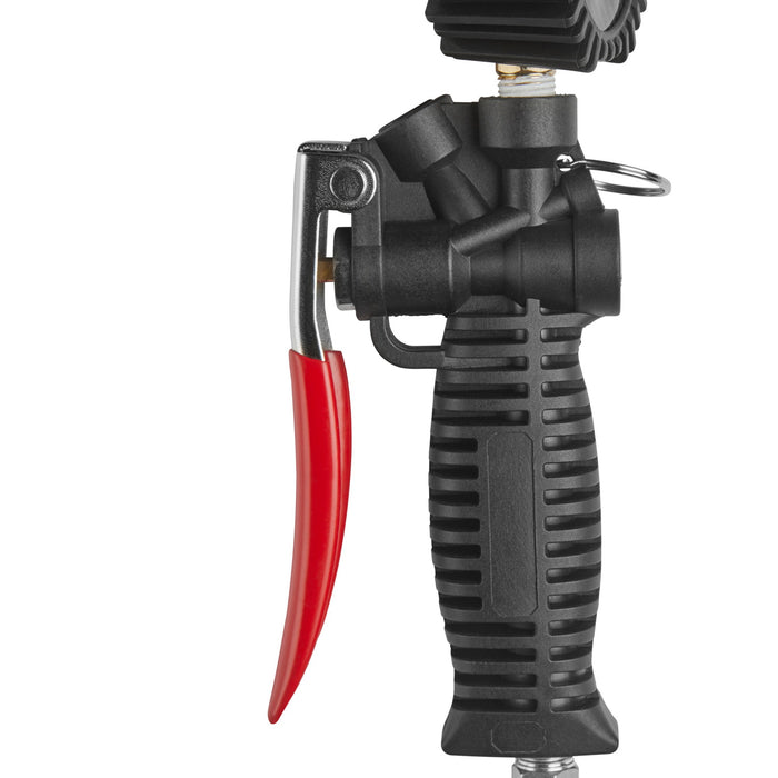Pro Digital Tire Inflator/Pressure Pistol Grip Gauge - Ball Foot Air Chuck w/Clip, 36" Hose