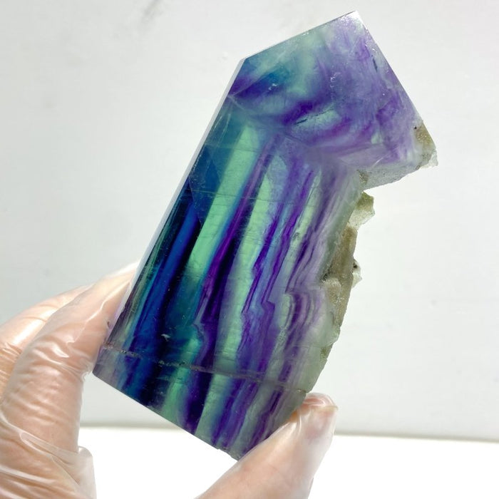 Rainbow Fluorite Raw Side Point Tower Wholesale - Wholesale Crystals