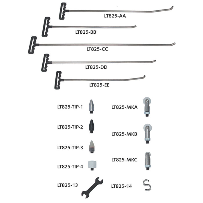 Roller Rod Paintless Dent Removal Kit