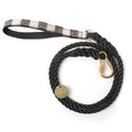 Rope Leash, Black and White Plaid [FINAL SALE]