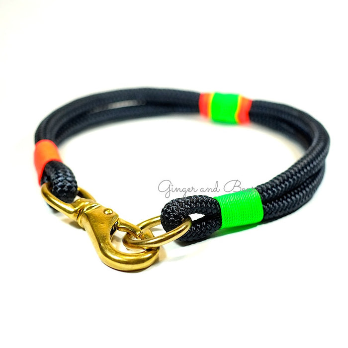 Rugged Hudson Collar: Citrus, Navy