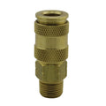 S-767W - Milton® 3/8" MNPT High Flow (V-Style) Quick-Connect Brass Coupler (Sold Individually)