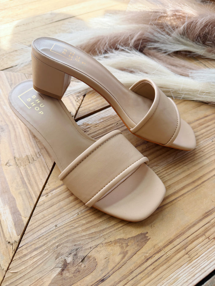 Shu Shop Finley Heels In Nude - Infinity Raine