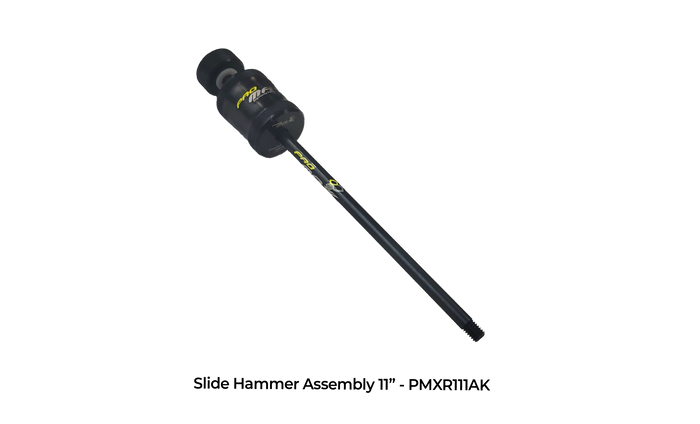 Slide Hammer Assembly 6” 11” 18" w/Chrome Nut and Knob Versions