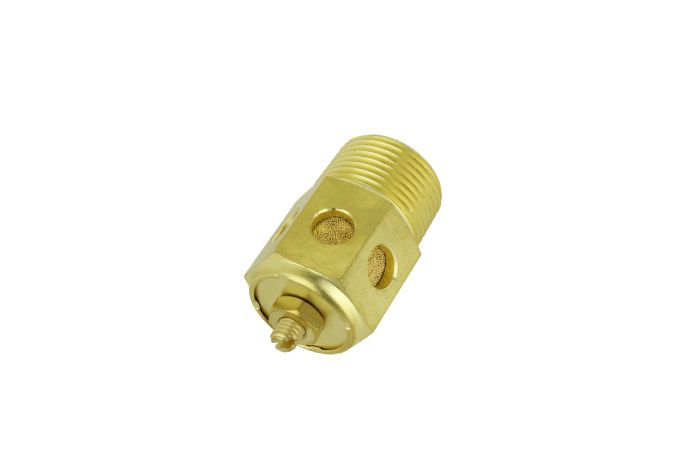 Speed Control Exhaust Muffler, 3/4” MNPT - 40 Micron Sintered Bronze Silencer/Diffuse Air & Noise Reducer