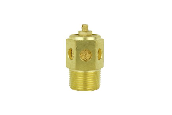 Speed Control Exhaust Muffler, 3/4” MNPT - 40 Micron Sintered Bronze Silencer/Diffuse Air & Noise Reducer