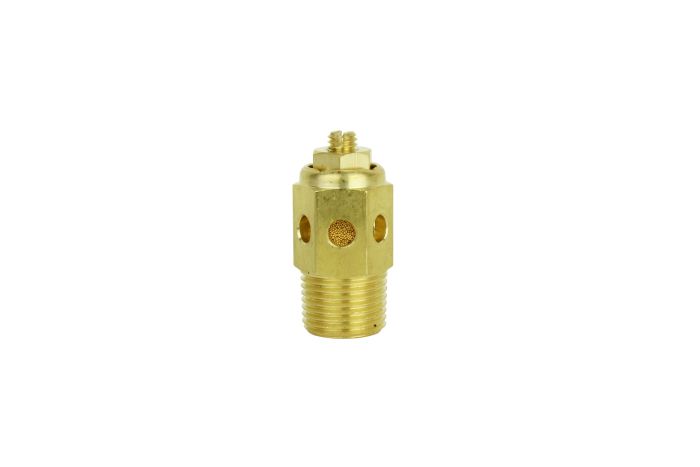 Speed Control Exhaust Muffler, 3/8” MNPT - 40 Micron Sintered Bronze Silencer/Diffuse Air & Noise Reducer