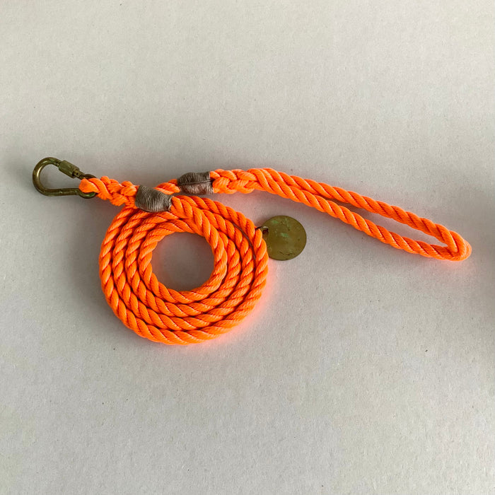 Standard Rope Dog Leash, Orange [FINAL SALE]