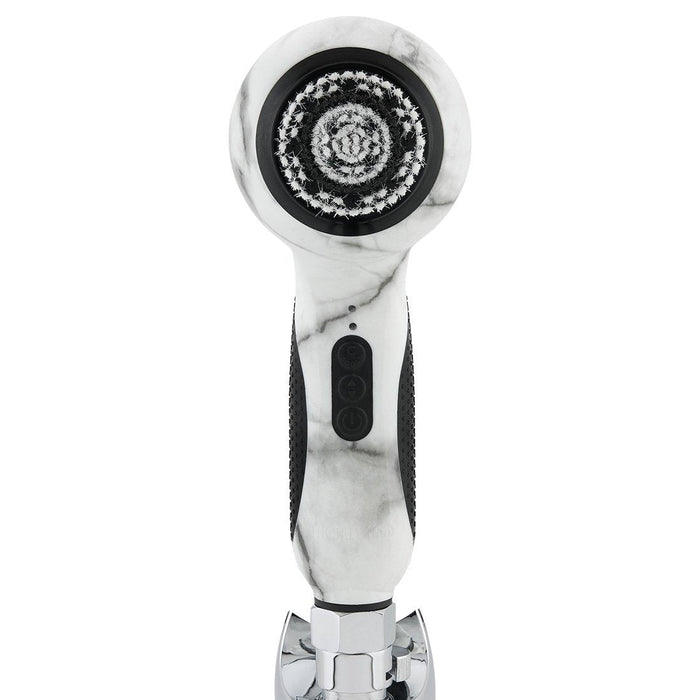 A clean and flawless white and black Stay Balanced device designed for skincare delivery by Michael Todd Beauty.