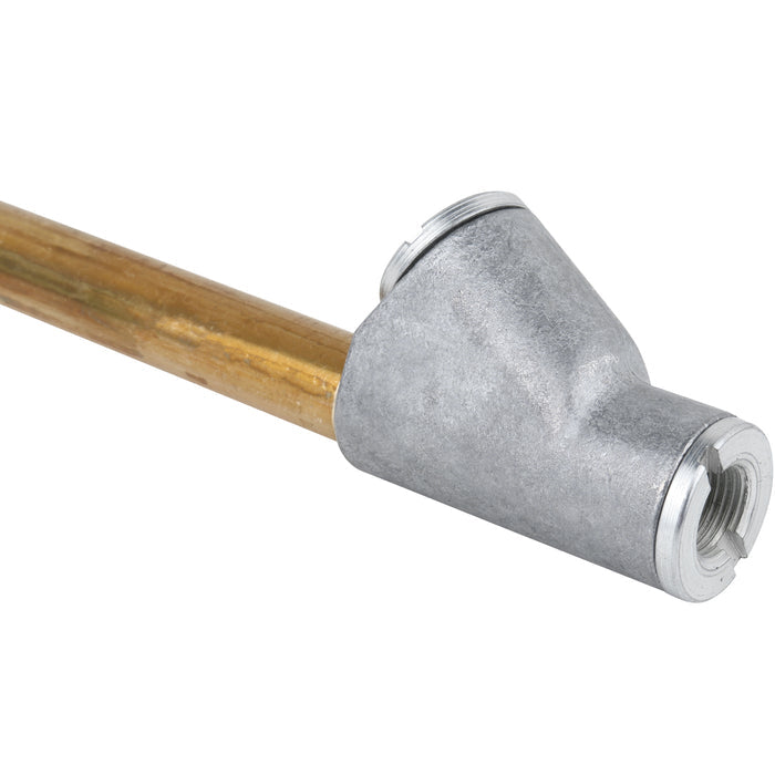 Straight Foot Dual Head Air Chuck for Tire Pressure Guage, 12" Extended Reach, 1/4" FNPT, 150 PSI, Truck, Tractor Trailer, Semi Truck, Dually, RV & Car, S-693-12