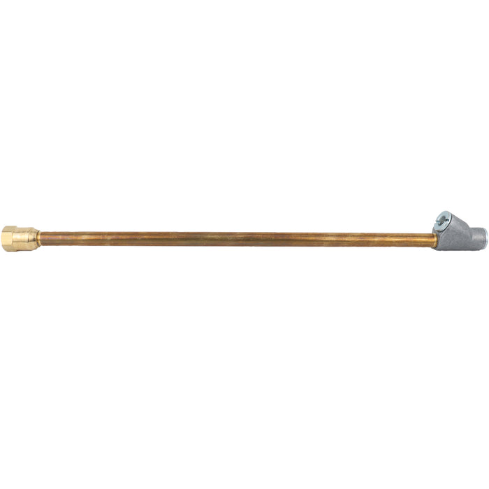 Straight Foot Dual Head Air Chuck for Tire Pressure Guage, 12" Extended Reach, 1/4" FNPT, 150 PSI, Truck, Tractor Trailer, Semi Truck, Dually, RV & Car, S-693-12