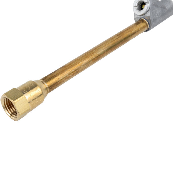 Straight Foot Dual-Head Air Chuck Tire Pressure Gauge, 1/4"