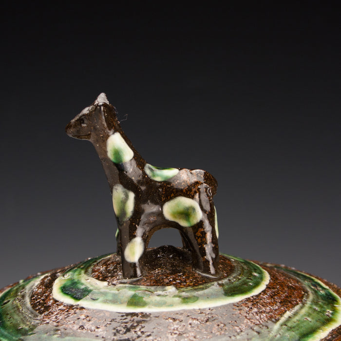 Striped Giraffe Jar