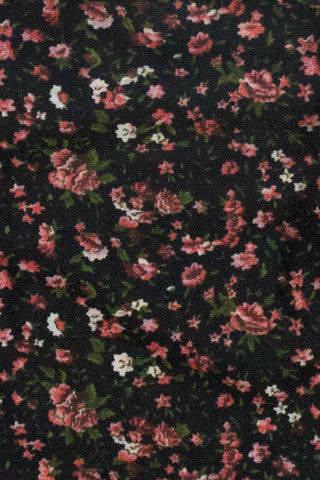 Jet Black Alfred Floral (dark base) / Small