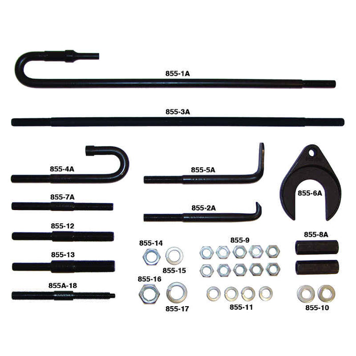 Texas Twister Pneumatic Slider Hammer Pulling Kit - 34 Pieces - LT855A