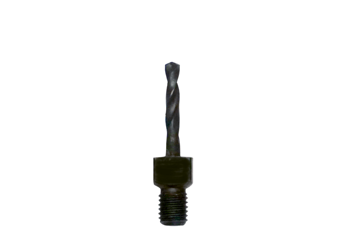 Threaded Cobalt Drill Bit Short - 1/8IN DX.75IN L cutting length • 1/4 x 28 TPI (THD)