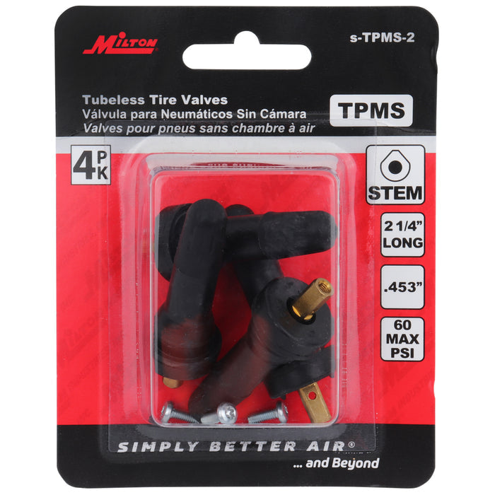 Tire Rubber Valve Stem - 4 or 50 - 90 Degree