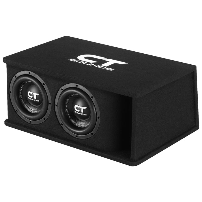 TROPO-2X8D4 // Dual 8” 1600W Loaded Ported Car Subwoofer Box