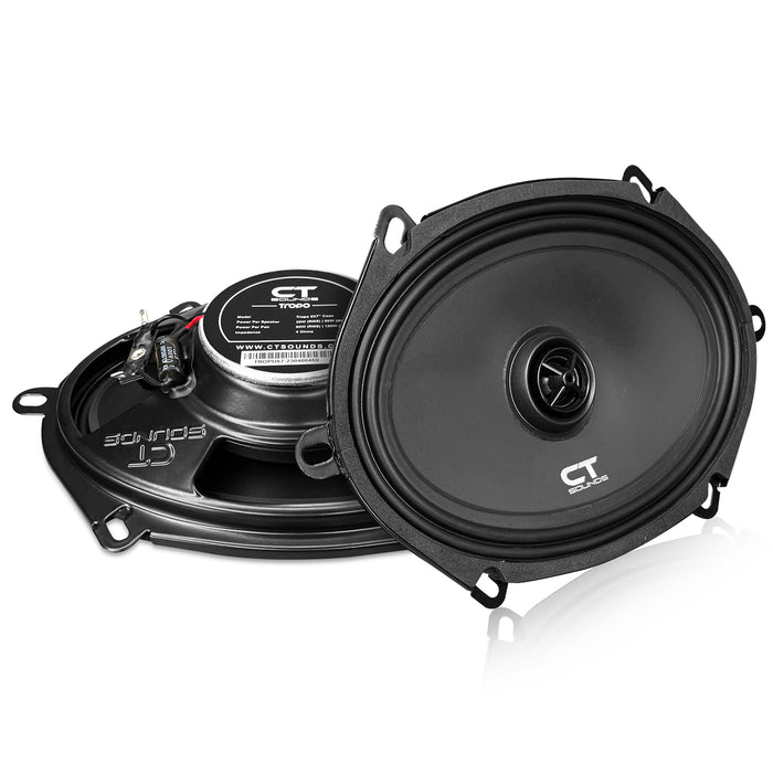 TROPO-5X7-COX // 60 Watts RMS 5x7" Shallow-Mount Car Speakers, Pair