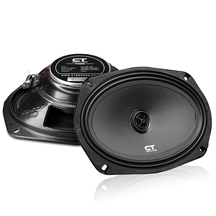 TROPO-6X9-COX // 80 Watts RMS 6x9" Shallow-Mount Car Speakers, Pair