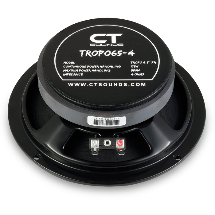 TROPO65-4 // 175 Watts RMS 6.5" Shallow Midrange Speaker