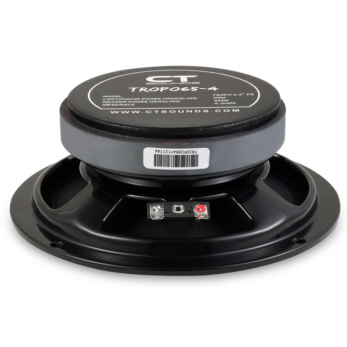 TROPO65-4 // 175 Watts RMS 6.5" Shallow Midrange Speaker