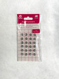 Tulip - "Sonaeru 備" Snap Fasteners Various Sizes 7mm to 21mm - Silver