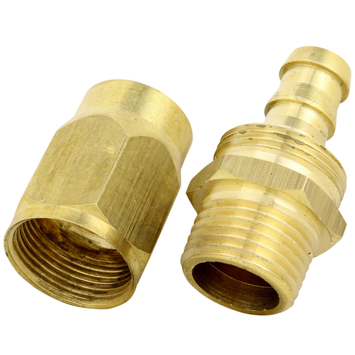 ULR Hose 1/2" Air Hose Assembly Repair Fitting -  1/2" MNPT Fixed
