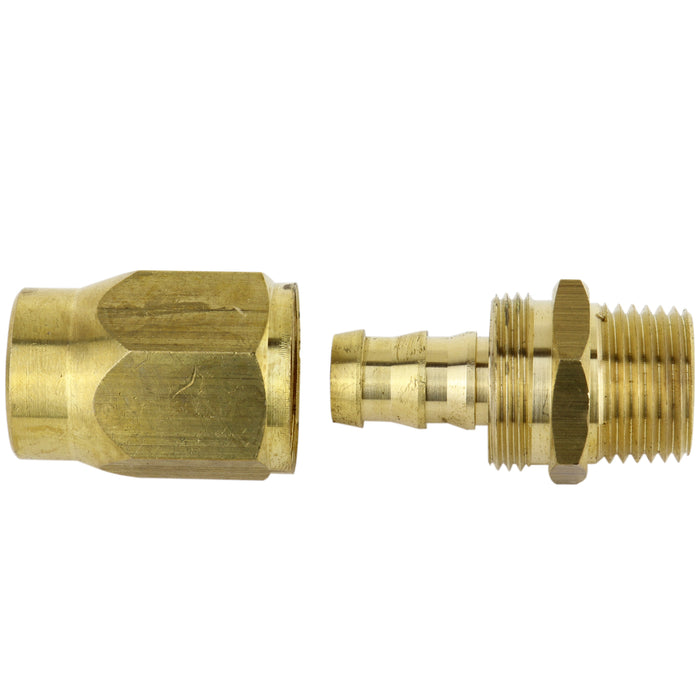 ULR Hose 1/2" Air Hose Assembly Repair Fitting -  1/2" MNPT Fixed