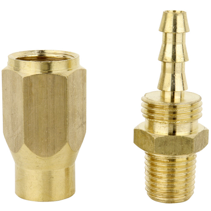 ULR Hose 1/4" Air Hose Assembly Repair Fitting - 1/4" MNPT Fixed