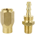 ULR Hose 1/4" Air Hose Assembly Repair Fitting - 1/4" MNPT Fixed