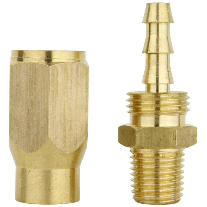 ULR Hose 1/4" Air Hose Assembly Repair Fitting - 1/4" MNPT Fixed