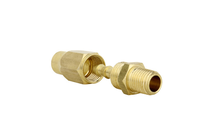 ULR Hose 1/4" Air Hose Assembly Repair Fitting - 1/4" MNPT Fixed