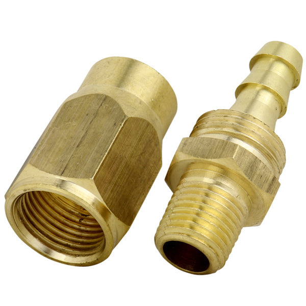 ULR Hose 3/8" Air Hose Assembly Repair Fitting - 1/4" MNPT Fixed