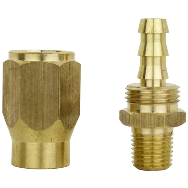 ULR Hose 3/8" Air Hose Assembly Repair Fitting - 1/4" MNPT Fixed