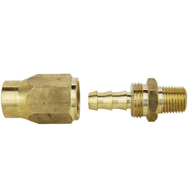 ULR Hose 3/8" Air Hose Assembly Repair Fitting - 1/4" MNPT Fixed