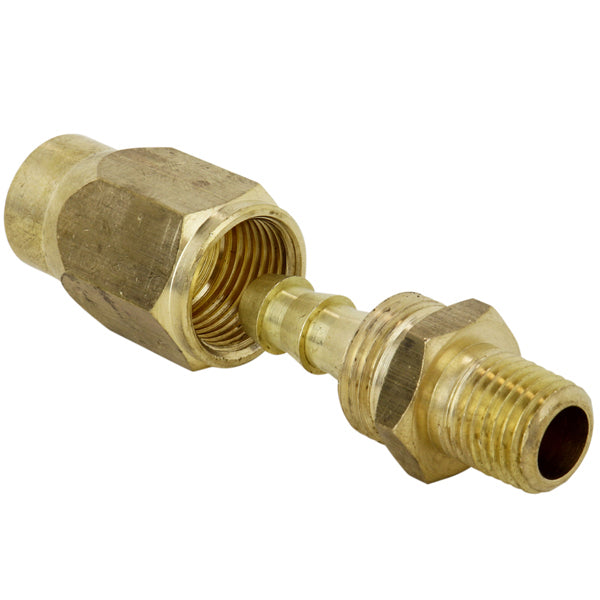 ULR Hose 3/8" Air Hose Assembly Repair Fitting - 1/4" MNPT Fixed