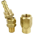 ULR Hose 3/8" Air Hose Assembly Repair Fitting - 1/4" MNPT Swivel