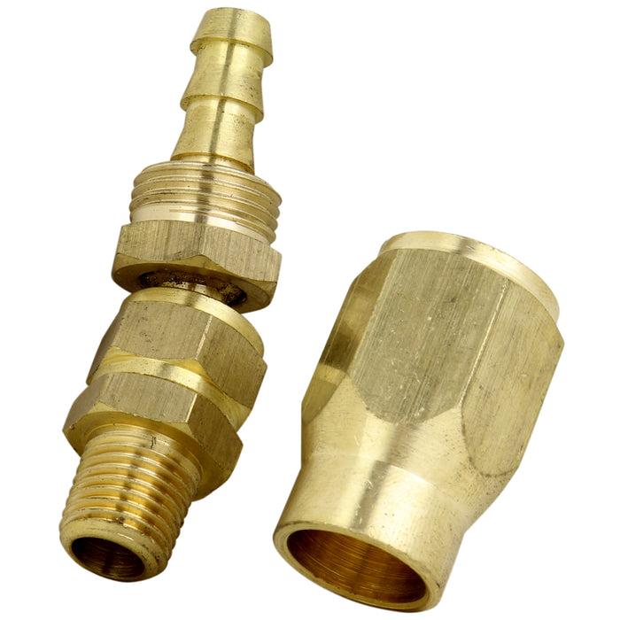ULR Hose 3/8" Air Hose Assembly Repair Fitting - 1/4" MNPT Swivel