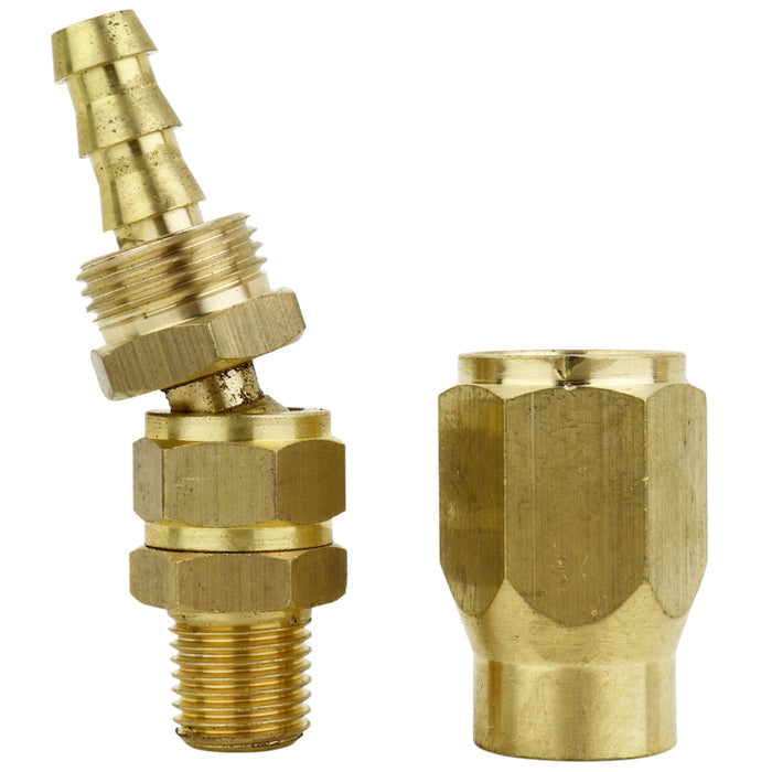 ULR Hose 3/8" Air Hose Assembly Repair Fitting - 1/4" MNPT Swivel