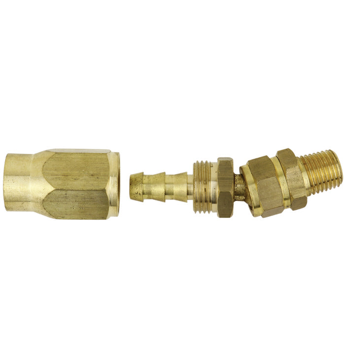 ULR Hose 3/8" Air Hose Assembly Repair Fitting - 1/4" MNPT Swivel