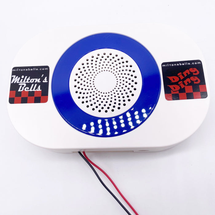 wireless chime with circular blue flashing light